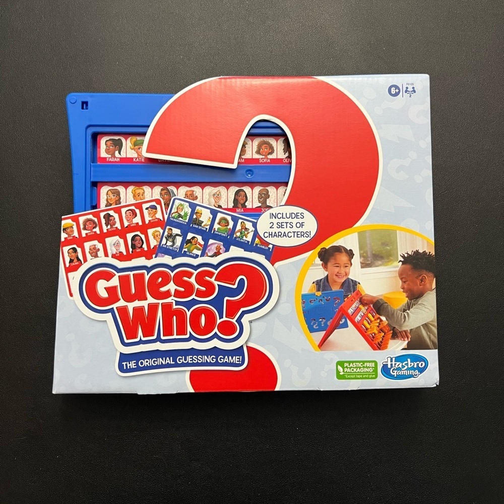 Guess Who? Game by Hasbro - Red and Blue